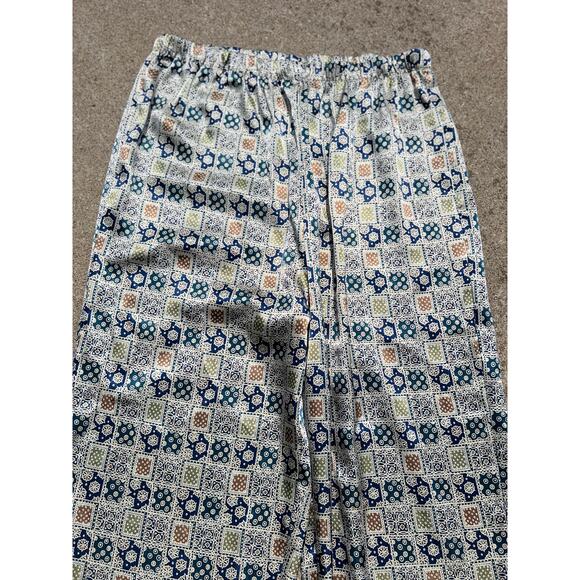 Vintage Secret Treasures Pants Women Size Small Patterned Straight Leg Pull On - Picture 3 of 5